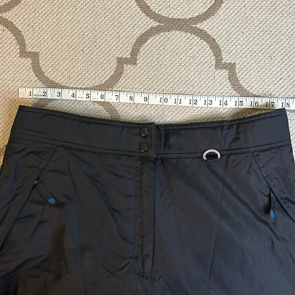 Slalom women’s black adjustable waist side zippers Velcro closure snow pants - Picture 8 of 17